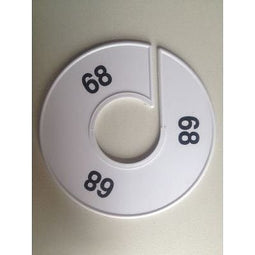 Klika - Maatring 11 cm wit/zwart 68 - 170 stuks