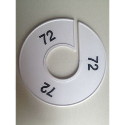 Klika - Maatring 11 cm wit/zwart 72 - 170 stuks