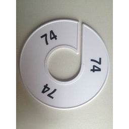 Klika - Maatring 11 cm wit/zwart 74 - 170 stuks