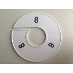Klika - Maatring 11 cm wit/zwart 8 - 170 stuks