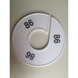 Klika - Maatring 11 cm wit/zwart 86 - 170 stuks