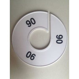 Klika - Maatring 11 cm wit/zwart 90 - 170 stuks