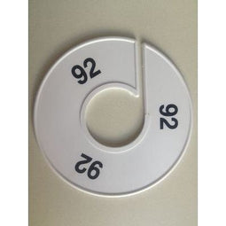 Klika - Maatring 11 cm wit/zwart 92 - 170 stuks
