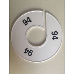Klika - Maatring 11 cm wit/zwart 94 - 170 stuks