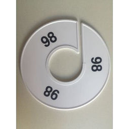 Klika - Maatring 11 cm wit/zwart 98 - 170 stuks