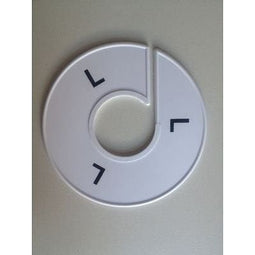 Klika - Maatring 11 cm wit/zwart L - 170 stuks