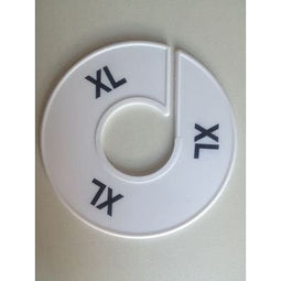 Klika - Maatring 11 cm wit/zwart XL - 170 stuks
