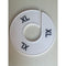 Klika - Maatring 11 cm wit/zwart XL