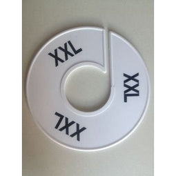 Klika - Maatring 11 cm wit/zwart XXL