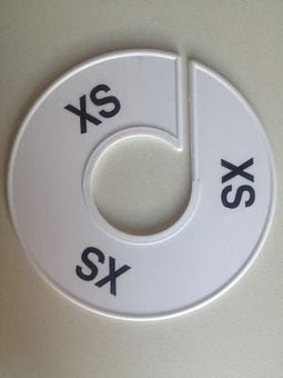 Klika - Maatring 11 cm wit/zwart XXS