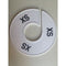 Klika - Maatring 11 cm wit/zwart XXS