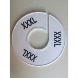 Klika - Maatring 11 cm wit/zwart XXXL
