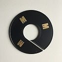 Klika - Maatring 11 cm zwart/goud M