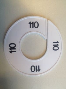 Klika - Maatring wit/zwart 110