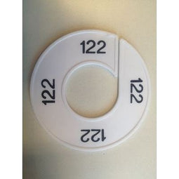 Klika - Maatring wit/zwart 122