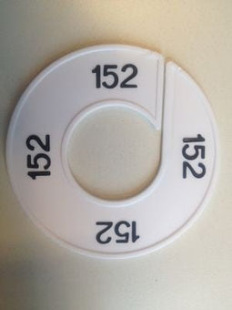 Klika - Maatring wit/zwart 152