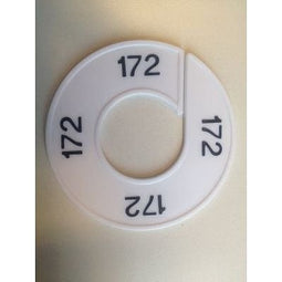 Klika - Maatring wit/zwart 172