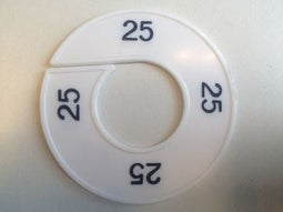 Klika - Maatring wit/zwart 25