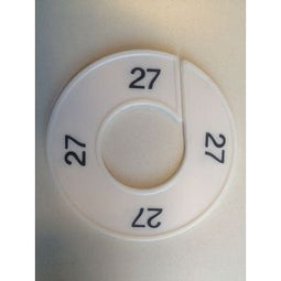 Klika - Maatring wit/zwart 27