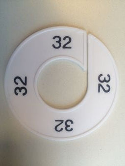 Klika - Maatring wit/zwart 32