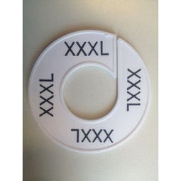 Klika - Maatring wit/zwart 3XL