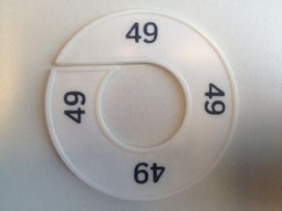 Klika - Maatring wit/zwart 49