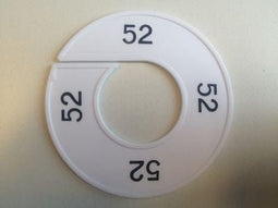 Klika - Maatring wit/zwart 52