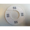 Klika - Maatring wit/zwart 55