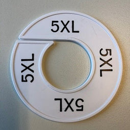 Klika - Maatring wit/zwart 5XL