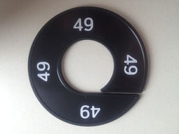 Klika - Maatring zwart/wit 49