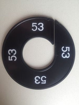 Klika - Maatring zwart/wit 53