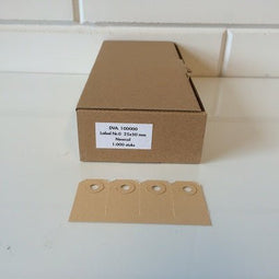 Klika - Manilla labels 25x50 mm nr. 0 1000 stuks - 8 stuks