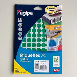Klika - mapje permanent 15mm rond groen 960 - 50 stuks