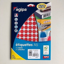 Klika - mapje permanent 15mm rond rood 960