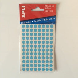 Klika - mapje permanent 8mm rond blauw 288x - 160 stuks