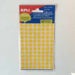 Klika - mapje permanent 8mm rond geel 288st - 160 stuks