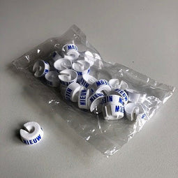 Klika - MB wit/blauw NIEUW voor op kledinghanger