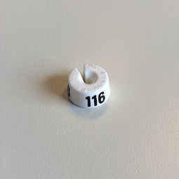 Klika - MB wit/zwart 116 voor op kledinghanger - 40 stuks