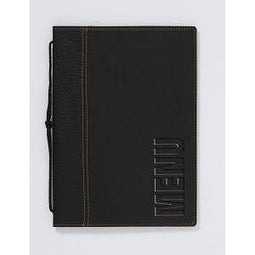 Klika - Menumap A5 Trend zwart (4 pagina's) - 8 stuks