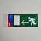 Klika - Pictogram EMERGENCY EXIT LEFT - 20 stuks