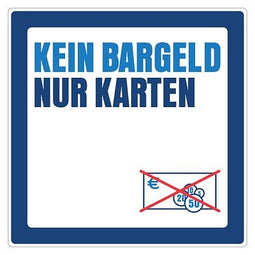 Klika - Pictogram Kein Bargeld - Nur Karten
