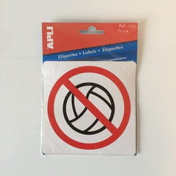 Klika - Pictogram Verboden te spelen met bal