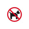 Klika - Pictogram Verboden voor honden