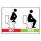 Klika - Pictogram Zittend plassen sticker - 20 stuks