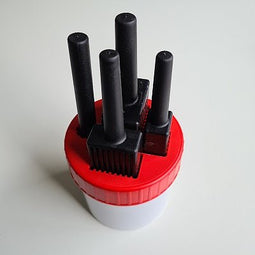 Klika - Plekolit stiftpot rood 4 stiften breed - 4 stuks