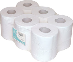 Klika - Poetspapier | op rol | 19cm | 300m | papier | wit | 6 stuks