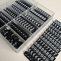 Klika - Prijscassette Etalage 10mm zwart/wit - 2 stuks