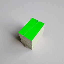 Klika - Prijskaart blanco fluor groen 4x6 cm 100