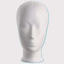 Klika - Pruikenkop wit hoogte 25 cm kind