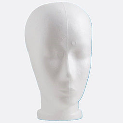 Klika - Pruikenkop wit hoogte 26 cm dame